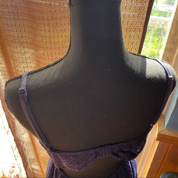 🌊 No Boundaries, Size Large (11-13), Color Navy Blue, Lace Like Dress - Picture 13 of 14